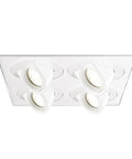 Invisible Trim For Four Light Tesla LED Recessed Fixtures With Spot And Flood Beams 3000K Warm White modern ceiling design
