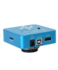 Ultra High Resolution 34MP Full HD 2K 1080P Digital Microscope Camera With HDMI And USB For Phone And PC Ideal For PCB Repair Electronics Inspection Industrial Microscopy And Precise Solder Work blue metal camera box with HDMI and USB ports