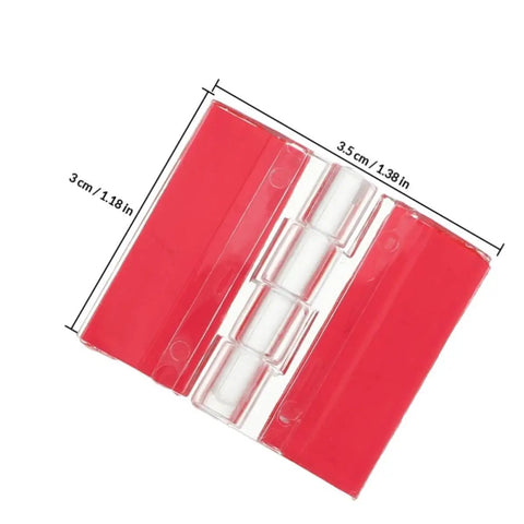 12 Pack Self Adhesive Acrylic Mini Folding Piano Hinges For Crafts And Display Stands Durable Clear Plastic for easy install, 3.5x3 cm