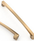 Close-up of 10 Pack 7.5 Inch Champagne Bronze Cabinet Pulls, Heavy Duty Solid Kitchen Cabinet Handles For Cabinets And Bathrooms