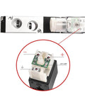 Close-up view of Beefy Electrical Pneumatic Solenoid Valve 5 Way 2 Position Internally Piloted 24VDC 4.8W Port Size Quarter Inch