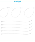 Heavy Duty Five Inch Clear Adjustable Loop Ties One Thousand Bulk Pack With Beaded Lock Pins For Storefront Hardware and Sign Mounting Hella Tough Plastic Cables displayed in various angles.
