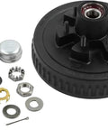 Beefed Up Hub Drum Kit For 5.2K To 6K Axles With 12 Inch By 2 Inch Drums, 6 On 5.50 Inch Bolt Circle, Half Inch Studs