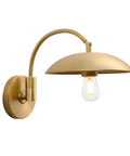 Dope Industrial Swing Arm Wall Sconce In Brass Finish Adjustable Hardwired Wall Lamp With Metal Base Retro Indoor Lighting Fixture