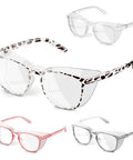 4 Pack Dope Anti Fog Safety Glasses For Men And Women With 1.5 Diopter ANSI Z87.1 Protective Eyewear Anti Blue Light Glasses Lightweight TR90 Goggles
