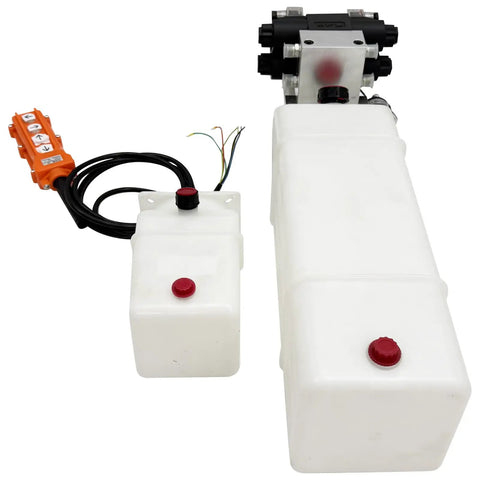 2200W Hydraulic Power Unit With Double Acting Pump And 24V DC Motor 3.17 Gallon Tank for industrial use with control valve and tanks