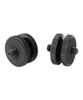 Two Pack 1/4-20 Male Screw Double End Aluminum Alloy Fits 1/4 Inch Threaded Holes Built Tough for Camera Rigs and Tripods
