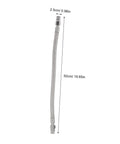 Badass Half Inch Stainless Steel Braided Air Hose High Pressure Heat Resistant Jumper For Industrial Air Compressor Pump Discharge Vibration Absorbing Heavy Duty Pro Grade Quality Keeps Moving Smooth Easy Install Shop Ready Top Tier 50cm hose with fittings