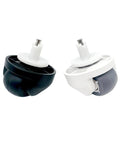 Front caster wheel pair for ECOVACS robot vacuums (T10/T20/X1 Omni, T10 Plus, X1 Turbo); black and white housings.