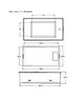 Technical diagram of DC 6.5-100V 0-100A LCD Readout Digital Current Voltage Power Energy Meter Multimeter With 100A Shunt