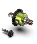 Beefed-Up Aluminum Differential With 34T CNC Gear, S2, And 11T CNC Input Gear For Mini 1 By 10 Remote Control Truck RZ001G-A Green, Part R11140