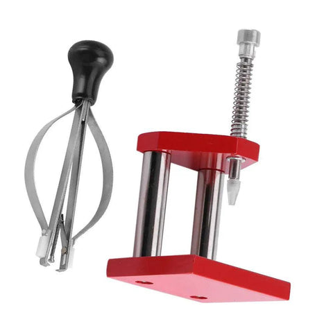 Pro Grade Watchmaker Hand Presser Lifter Tool Set With 7 Plastic Tips For Pressing, Lifting And Removing Watch Hands Without Scratching Dials