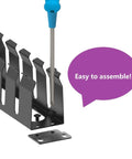 2 Pack All Metal 1U Horizontal Rack Mount Cable Manager With 12 Big Finger Slots for 19 Inch Server Racks easy assembly