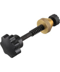 The Badass Faucet Reseating Tool With Precision Guide And Twin Steel Cutters To Nix Stubborn Leaks and Chip Off Mineral Crust Fast For Sink And Tub Repairs That Any Weekend Warrior Can Handle Smooth As Silk, 4.13 inches long.