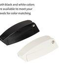 Premium ABS Camper Door Catch Square Design in black and white colors, ideal for RV and trailer baggage compartments.