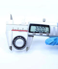 Close-up of Rock Solid 2Pc High Temp Thin Section Bearings 6903 measuring 30mm diameter for industrial use.