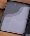 Everyday Carry Clipboard Organizer With Built In Calculator Water Resistant Document Case And Portable Writing Pad Holder For School And Office The 300 Sheet Capacity Organizer For Meetings, black plastic clipboard case open