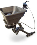 UTV And ATV Receiver Mount Broadcast Spreader Seeder For Easy Lawn And Garden Seeding 80 Pound Capacity 12 Volt Power