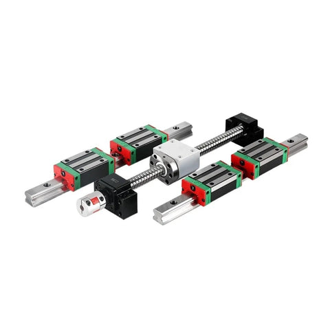 High Precision Linear Guide Rail Kit Featuring Two HGH20 Rails And One SFU2005 Ball Screw Set for CNC motion control
