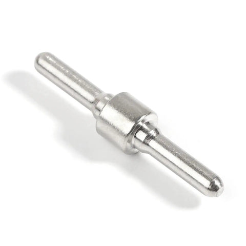 Upgrade Your Gear With 40Pcs Plasma Cutter Consumables Featuring Extended Long Nozzle And Robust Electrodes For Super Quick Cuts On Your 40A Torch Machine To Keep The Job Rolling Smooth - stainless steel electrode close-up.