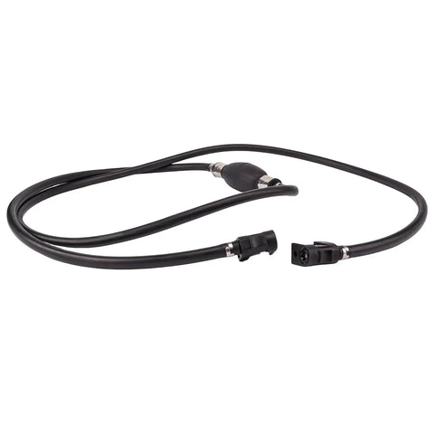 8 Ft Boat Fuel Line With Primer Bulb Connector For Outboard Motor 5 Sixteenth Inch Hose Replacement 2 Stroke 75-115 HP And 4 Stroke 40-75 HP With Quick Connect Fittings