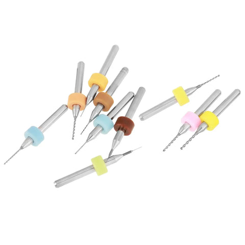 110 Pcs 0.1 To 1.0 Mm Tungsten Carbide Drill Bit Set Ultra Sharp Tips For PCB Circuits And Metalworking Includes Nifty Holder Tough As Nails Design No Fuss Operation Runs Smooth with colorful holders.
