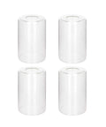 Clear Glass Lamp Shade Replacement Globe For Chandelier Pendant And Wall Sconce Lighting Cylinder Glass Shade 5.5 Inch Tall 3.5 Inch Diameter 1.65 Inch Top Fitter Fits Most Fixtures