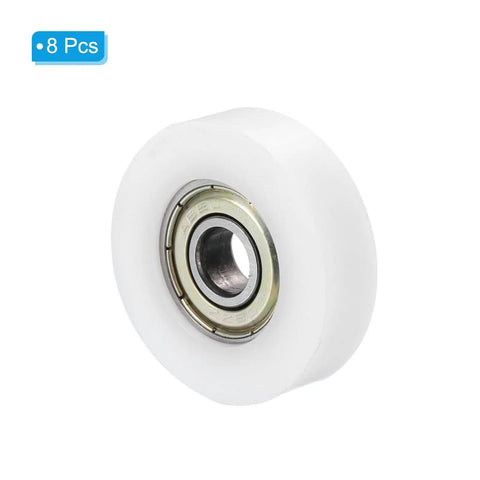 Heavy Duty Nylon Pulley Wheels Set 8 Pack 8x36x10mm For Doors Windows Drawers And Sliding Hardware Conveyor Rollers