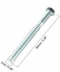 Confirmat Wood Screws 7x85mm Hex Socket Zinc Plated showing dimensions