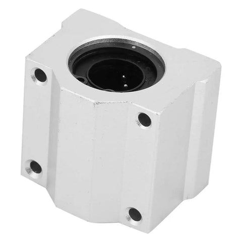Built To Last Aluminum Slide Block With Smooth Ball Bearing Bushing for CNC gear, showcasing durable aluminum structure.