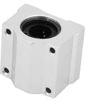 Heavy Duty Aluminum Alloy Linear Motion Ball Bearing Slide Block Bushing With Smooth Glide And Rock Solid Build For Precision Machines 16Mm ID 38.5Mm H close-up showing bearing housing and mounting holes.