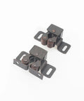 Double Roller Cabinet Door Catch Ball Latch In Copper Tone With Prong, 34 By 32 Mm, 13 Mm Projection, Pack Of 20