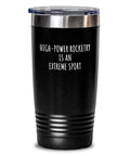 20 Oz Vacuum Insulated Tumbler With Lid Black Stainless Steel Coffee Cup Funny Rocketry Humor Gift For Hobbyists with text