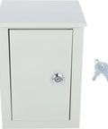 Front view of Outdoor Weatherproof Metal Junction Box Electrical Distribution Enclosure 160x300x200mm with keys.