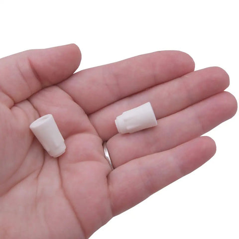 Hand holding high temperature ceramic wire connectors for Gas Range Oven Igniter Replacement 120V WP7432P143-60 Easy Install