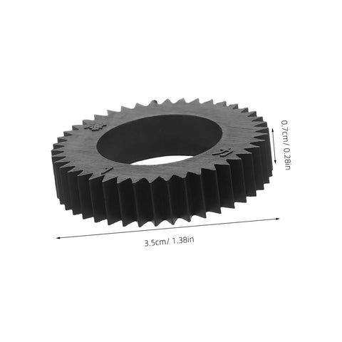 Black gear wheel, 35mm diameter, from Six Piece Counting Machine Gear Wheel For Currency Counter Replacement Spare Parts