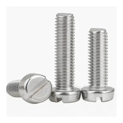 Top Shelf 304 Stainless Steel Slotted Cheese Head Machine Screws 50 Pack Metric M1.6 To M3, showing various sizes for versatile use.