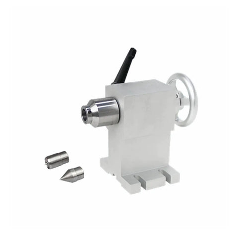 Tough As Nails Waterproof CNC Tailstock for Fourth Rotary A Axis and Four Axis Milling Rigs with accessories.
