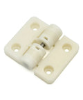 XK551 resin positioning hinge, white plastic door hinge with metal pin for 90-degree stops