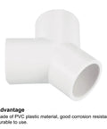 2 Pack 25mm PVC Pipe Fittings 3 Way Y Shape Water Tubing Connectors Union for Garden Irrigation and Home Aquarium Durable PVC Plastic