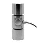 Beefy 6-Axis Truck Scale Load Cell 1000kg Stainless Steel Force Sensor for Heavy-Duty Weighing, front view of cylindrical body