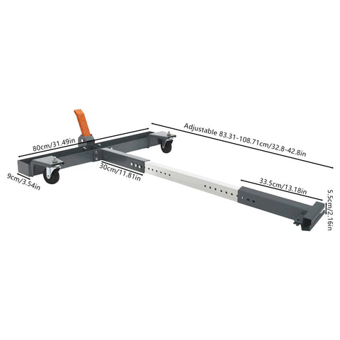 Heavy Duty Universal Mobile Base for Workshop Equipment with adjustable steel frame and locking casters, Q235 construction