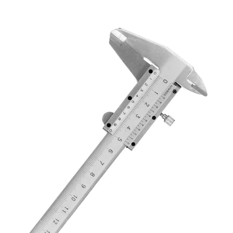 Slide Caliper Tool 0 To 150mm Carbon Steel Measuring Instrument For Length Depth Thickness Inner Outer Diameter Easy Readout Durable