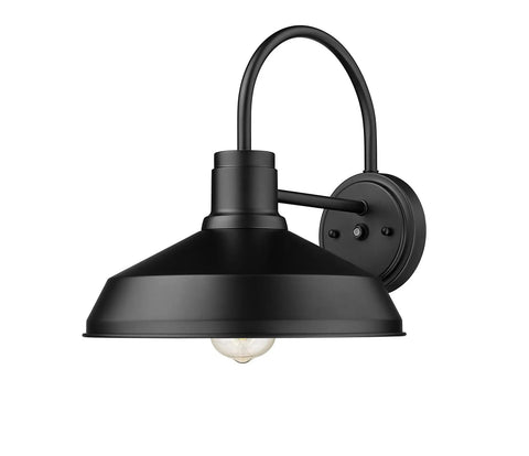 Dusk To Dawn Gooseneck Barn Lights Outdoor Wall Sconce Set Black Anti Rust Exterior Lighting For Farmhouse Porch Or Garden 2 Pack