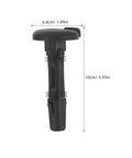 Upgrade Your Ride With Premium 2 Pair Black Plastic Car Seat Headrest Guides featuring Shock Absorption Locking Pins And Round Sleeves For Easy Tool-Free Swap And Secure Fit On Most Vehicle Makes And Models. black plastic headrest guide, 10cm x 4.8cm