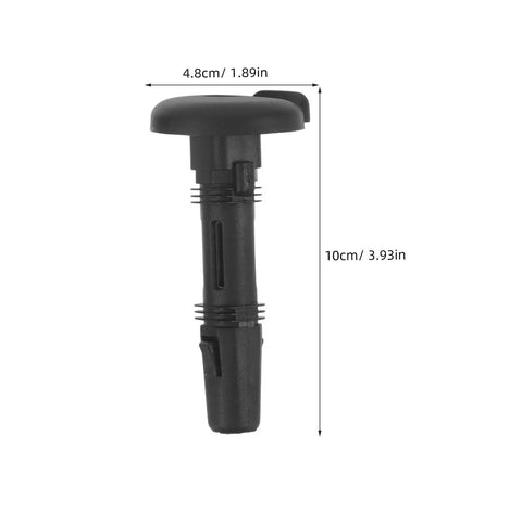 Upgrade Your Ride With Premium 2 Pair Black Plastic Car Seat Headrest Guides featuring Shock Absorption Locking Pins And Round Sleeves For Easy Tool-Free Swap And Secure Fit On Most Vehicle Makes And Models. black plastic headrest guide, 10cm x 4.8cm