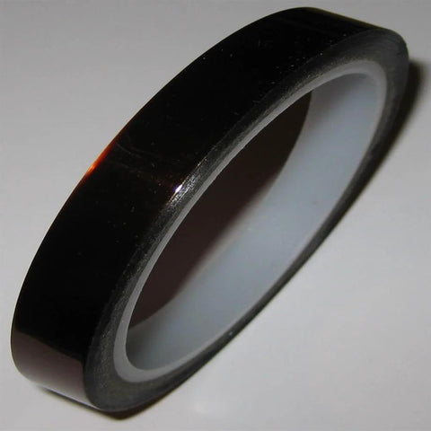 High Temperature Polyimide Film Tape Half Inch Wide One Mil Thick For Electronics Projects, Pro Grade Heat Resistant Masking Tape