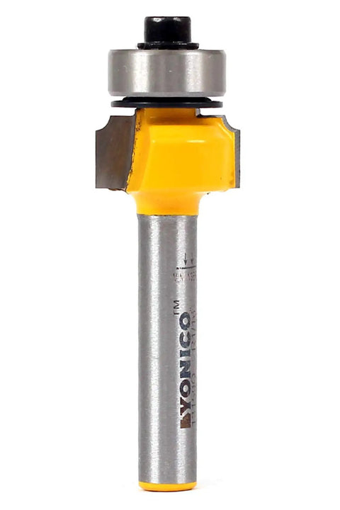 Premium Tungsten Carbide Round Over Router Bit With One Quarter Inch Shank for smooth edging in wood projects.
