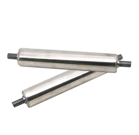 Heavy Duty Stainless Steel Roller For Industrial Conveyor Belts Rust Proof Assembly Line Parts, 25mm, 150mm-500mm length.