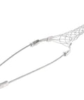 Bus Drop Cable Grip With Single Eye, Galvanized Steel, 1900 Lb Break Strength, 11 Inch Mesh Length, 9 Inch Bale Length, Cable Diameter 0.94 to 1.25 Inches, Heavy Duty Wire Grip For Fixed Structures